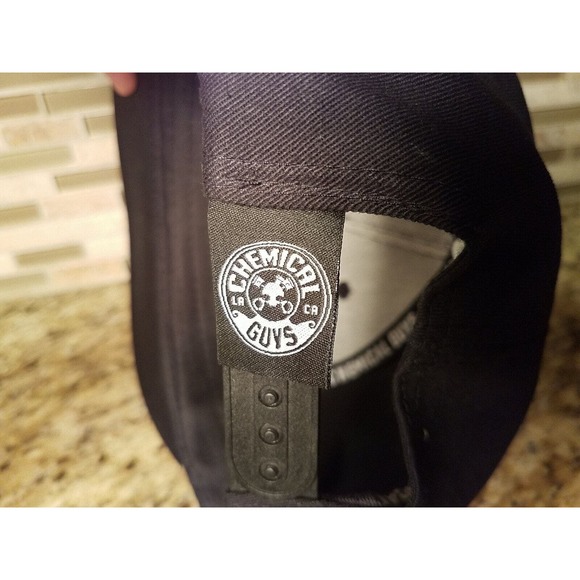 Chemical Guys Hat Auto Detailing Patch Adjustable Snap Back Black Cap - Picture 6 of 11